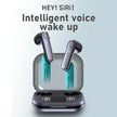 Wireless Bluetooth earbuds with charging case, Siri intelligent voice wake up feature