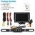 Wireless backup camera kit with monitor, license plate frame, and accessories