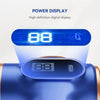 Digital power display on blue device with high definition LED screen indicator