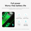 High-capacity rechargeable battery infographic with 260mAh, 15-day standby, 10-hour daily life.