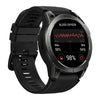 Black GPS smartwatch displaying blood oxygen level tracking on digital screen