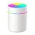 White smart LED trash can with rainbow-colored lid and light ring, minimal design