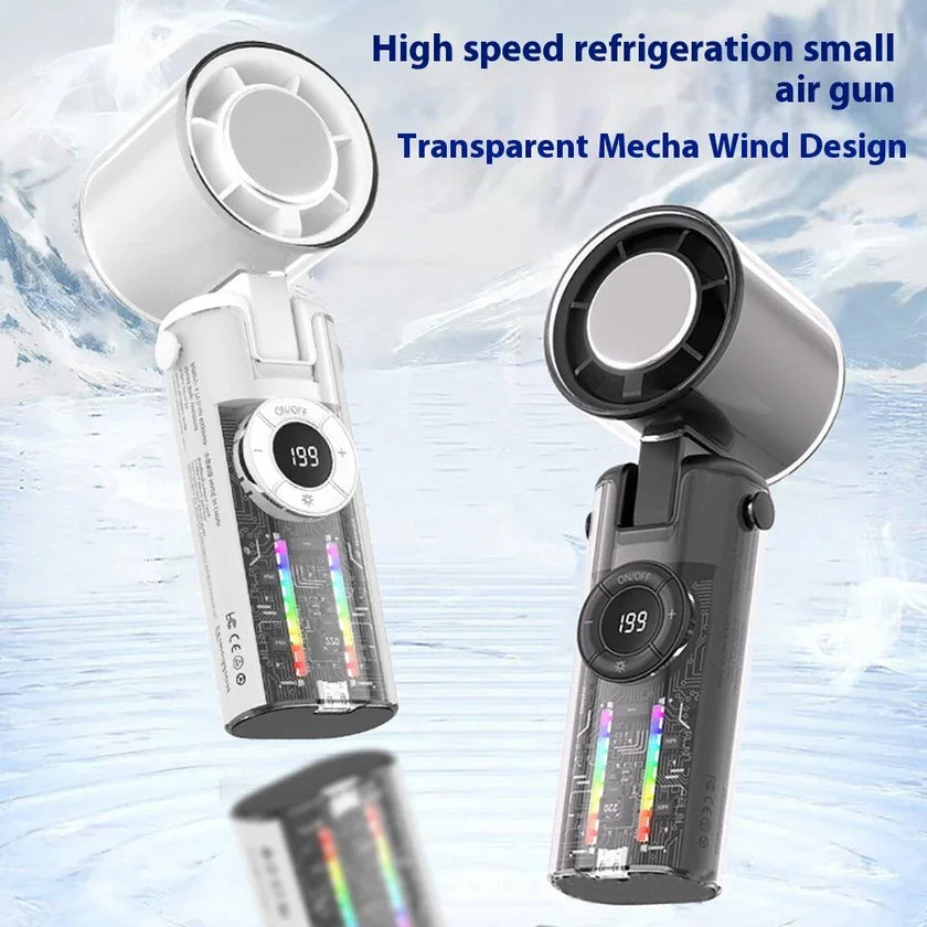 High speed refrigeration small air guns with transparent mecha wind design, digital display