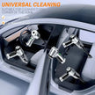 Portable cordless vacuum cleaner for car interior detailing and universal cleaning