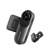 DDPAI dual lens dash cam and rear camera on white background