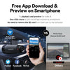 Dash cam with WiFi sharing, smartphone preview, and app download vs SD card PC transfer