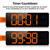 Digital timer countdown clock with orange LED display and day indicators