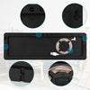Black electronic device back panel with USB cable, mounting holes, and control buttons