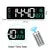 LED digital wall clock with temperature display and wireless remote control