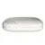 White memory foam pillow on plain background