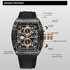 NAVIFORCE black and gold men's chronograph watch with labeled features and black strap