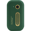 Green portable air purifier with gold accents and 'beloved family just for better life' text
