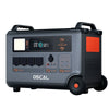 OSCAL PowerMax 3600 portable power station with display, control panel, and wheels