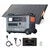 Portable solar generator kit with large solar panel and cables, outdoor power station
