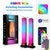RGB Bluetooth LED tower speakers with dynamic color lights, remote, and app control
