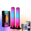 RGB desktop atmosphere light bars with remote, app control, and colorful lighting effects