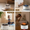 Aromatherapy diffuser in living room, office, leisure time, and bedroom settings.