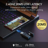 2.4GHz low latency USB adapter with 20ms response, laptop and gaming phone setup