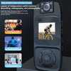 High definition audio video recorder with LCD screen, cyclist image, and control buttons